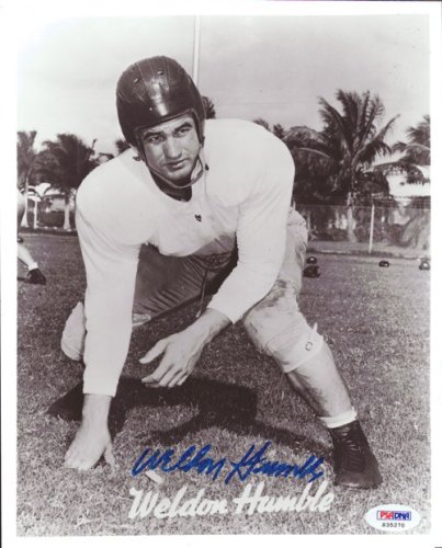 Weldon Humble Autographed Signed 8X10 Photo Cleveland Browns PSA/DNA 