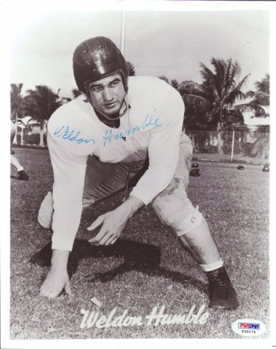 Weldon Humble Autographed Signed 8X10 Photo Cleveland Browns PSA/DNA 