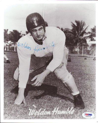 Weldon Humble Autographed Signed 8X10 Photo Cleveland Browns PSA/DNA 