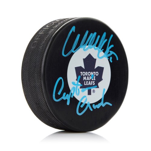 Wendel Clark Autographed Signed Toronto Maple Leafs Captain Crunch Puck 