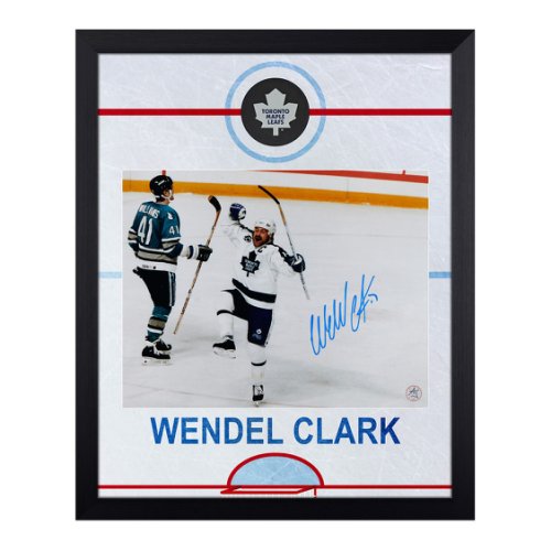 Wendel Clark Signed Toronto Maple Leafs Captain Crunch 8X10 Photo