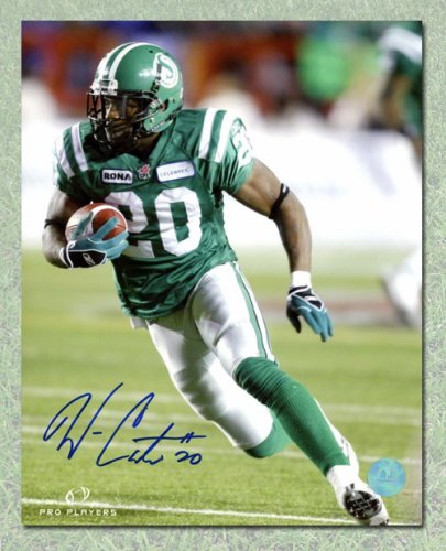 Wes Cates Autographed Signed Saskatchewan Roughriders Football Action 8x10 Photo