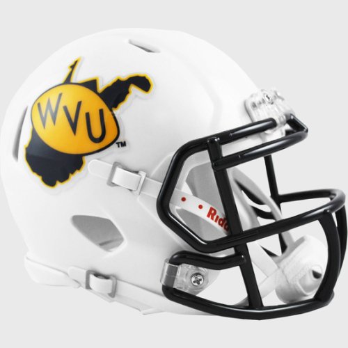 West Virginia Mountaineers NCAA Mini Speed Football Helmet 2013 Season 