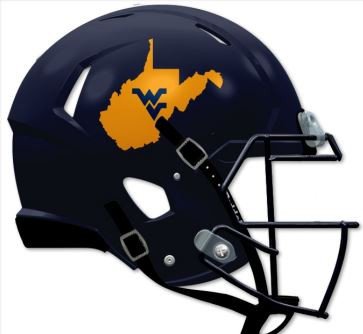 West Virginia Mountaineers NCAA Mini Speed Football Helmet 2023 Country Roads 
