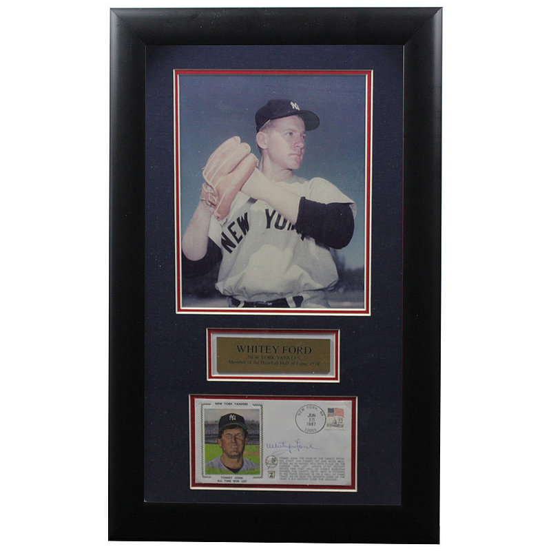 Whitey Ford Autographed Signed Framed First Day Cover - Certified Authentic
