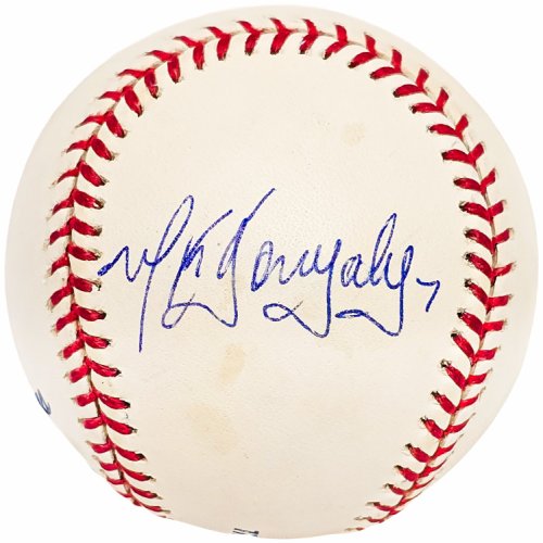 Wiki Gonzalez Autographed Signed Official MLB Baseball San Diego Padres, Seattle Mariners Beckett Beckett 