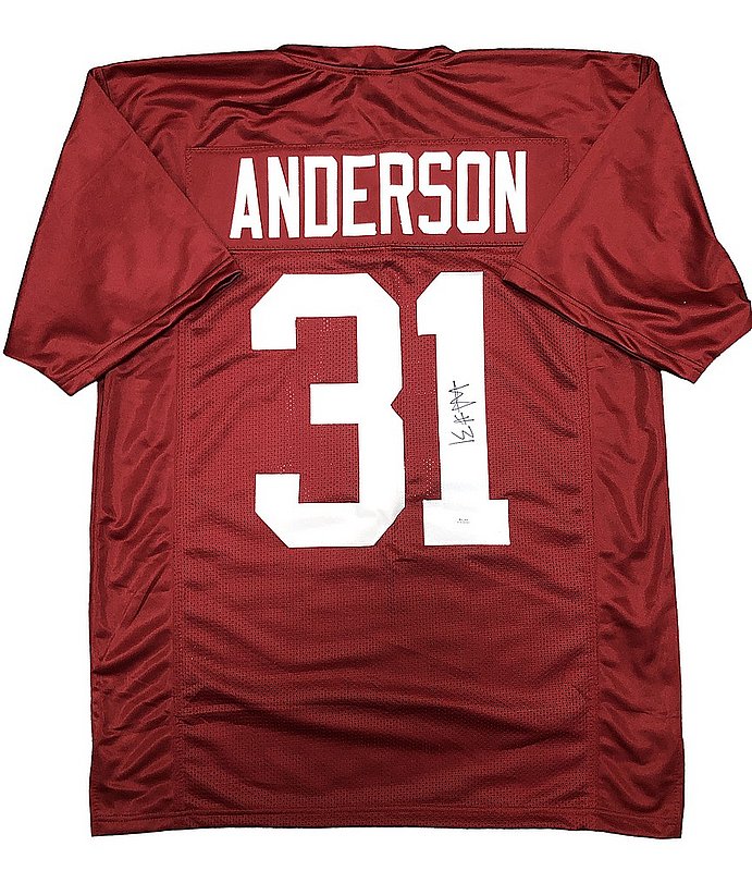 Will Anderson Autographed Signed Alabama Crimson Tide Custom Crimson #31 Jersey - JSA 