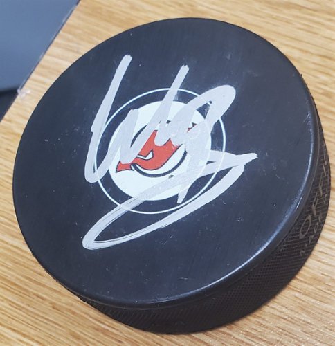 Will Butcher Autographed Signed New Jersey Devils Hockey Puck - Autographs