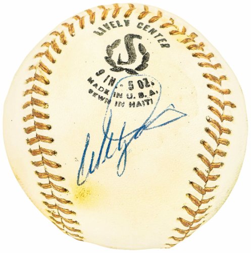Willie Davis Autographed Signed Official League Baseball Los Angeles Dodgers Vintage Signature Beckett Beckett Qr #Bh040939 
