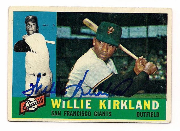 Willie Kirkland Autographed Signed 1960 Topps Card - Autographs