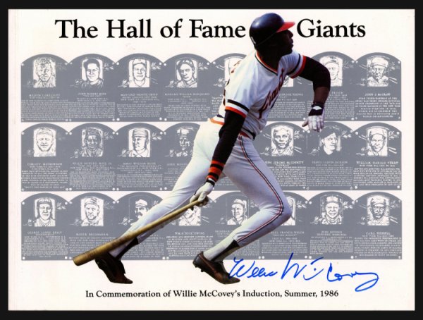 Willie McCovey Giants Signed 4x6 Perez-Steele Postcard PSA/DNA Gem MT 10