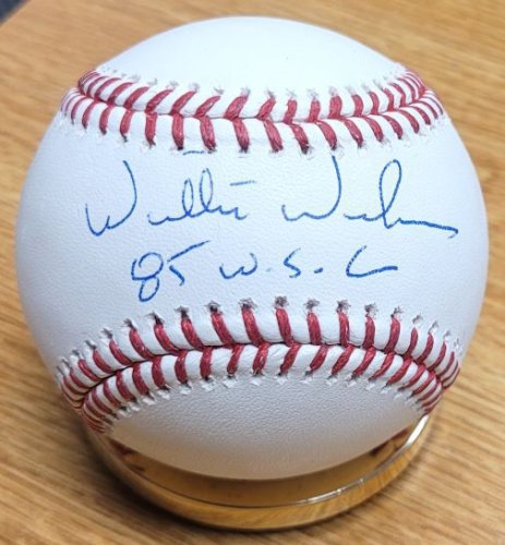 Willie Wilson Autographed Signed " 85 Wsc" Official Major League Baseball - Autographs