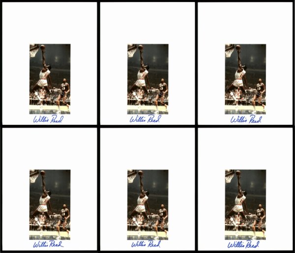 Willis Reed Autographed Signed 8.5X11 Photo 12 Count Lot New York Knicks #194018 