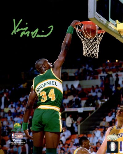 Xavier Mcdaniel Autographed Signed 8X10 Photo Seattle Supersonics Slam Dunk Mcs Holo #202453 