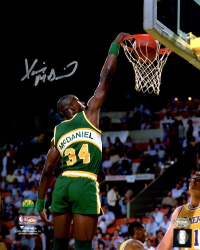 Xavier Mcdaniel Autographed Signed 8X10 Photo Seattle Supersonics Slam Dunk Mcs Holo #202454 