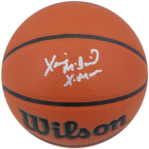 Xavier McDaniel Autographed Signed Wilson I/O NBA Basketball w/X-Man 