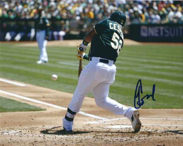 Yoenis Cespedes Autographed Signed 8X10 Photo Oakland A's - Autographs