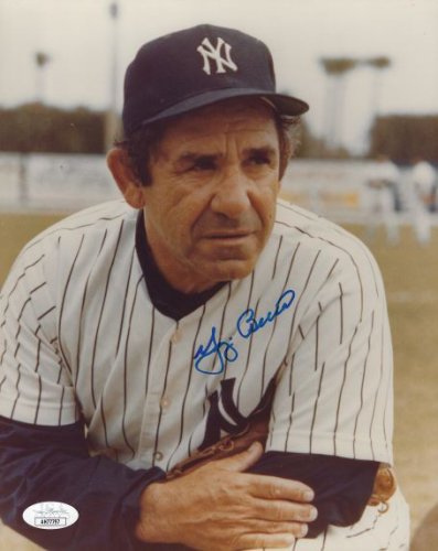 Yogi Berra: Autographed Signed 8X10 New York Yankees Photo JSA - Autographs