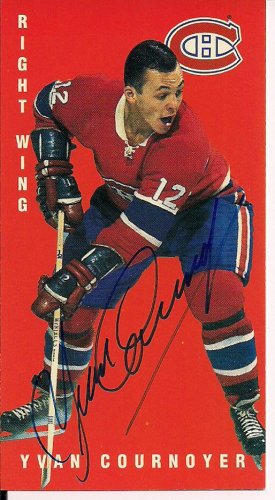 Yvan Cournoyer Autographed Signed 1994 Parkhurst Tall Boys Montreal Canadiens Card - Autographs