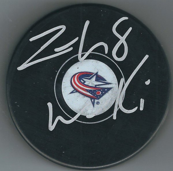 Zach Werenski Autographed Signed Coulmbus Blue Jackets Hockey Puck - Autographs