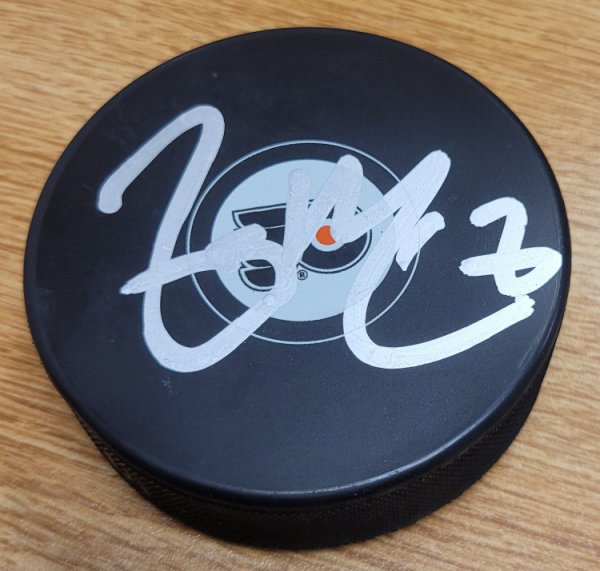 Zack Macewen Autographed Signed Philadelphia Flyers Hockey Puck - Autographs