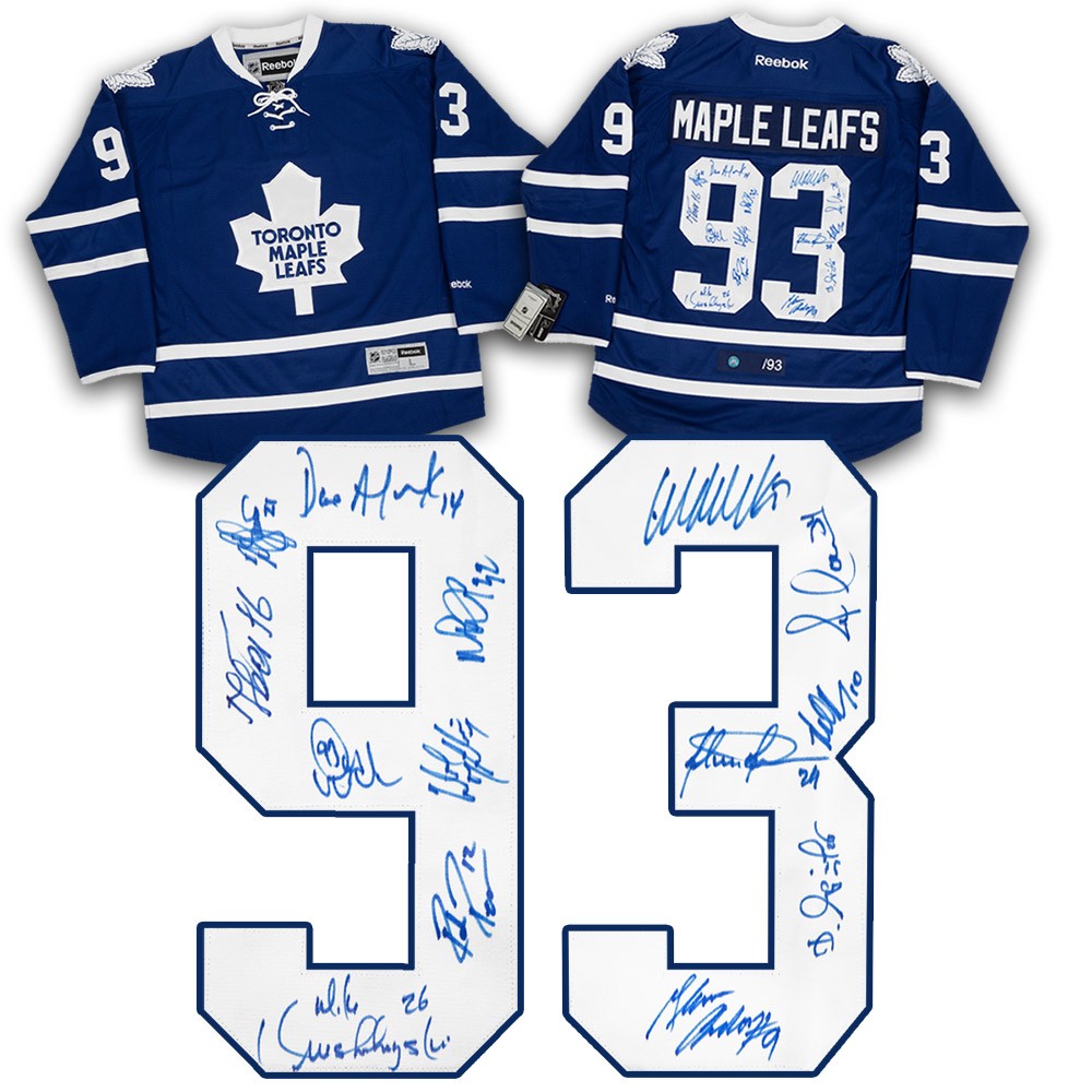 Autographed toronto hotsell maple leafs jersey