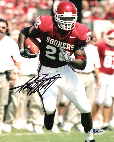 Adrian Peterson Autographed Signed Oklahoma Sooners 8X10 Beckett Authenticated 1