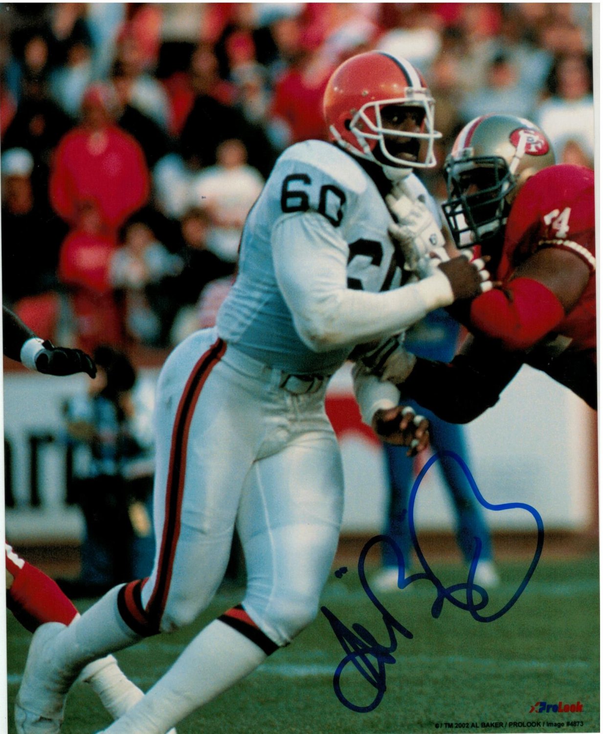 Al Baker Cleveland Browns Autographed Signed 8x10 Photo Inscribed Bubba -  Certified Authentic