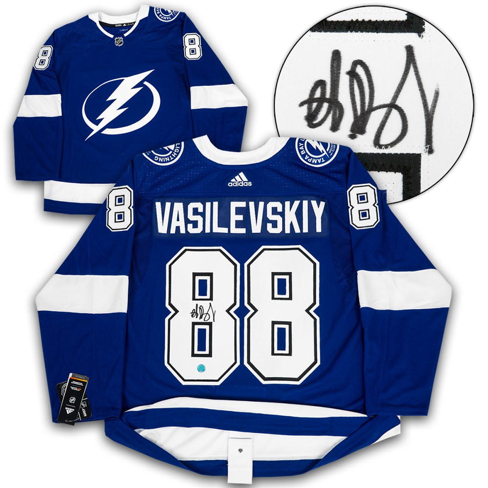 Andrei Vasilevskiy Tampa Bay Lightning Autographed Signed Adidas