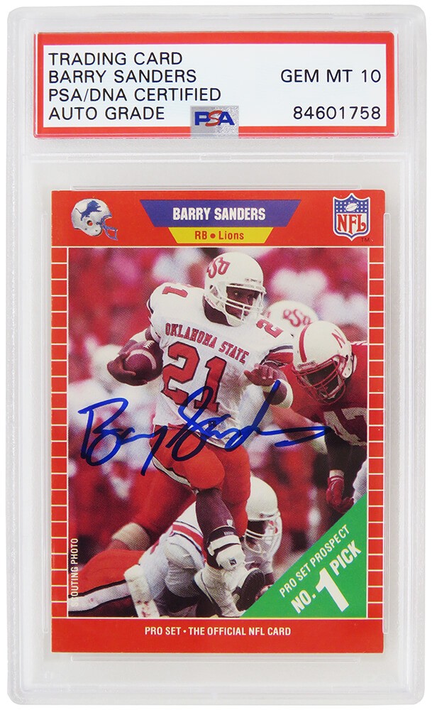 Barry sanders rookie card hotsell