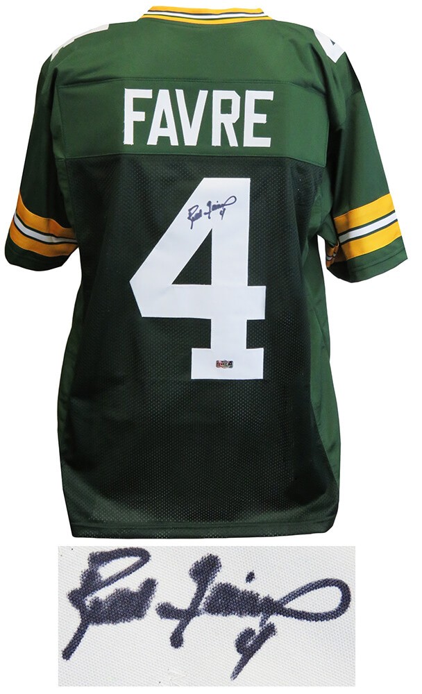Brett Favre Autographed Signed Green Custom Jersey Favre Hologram