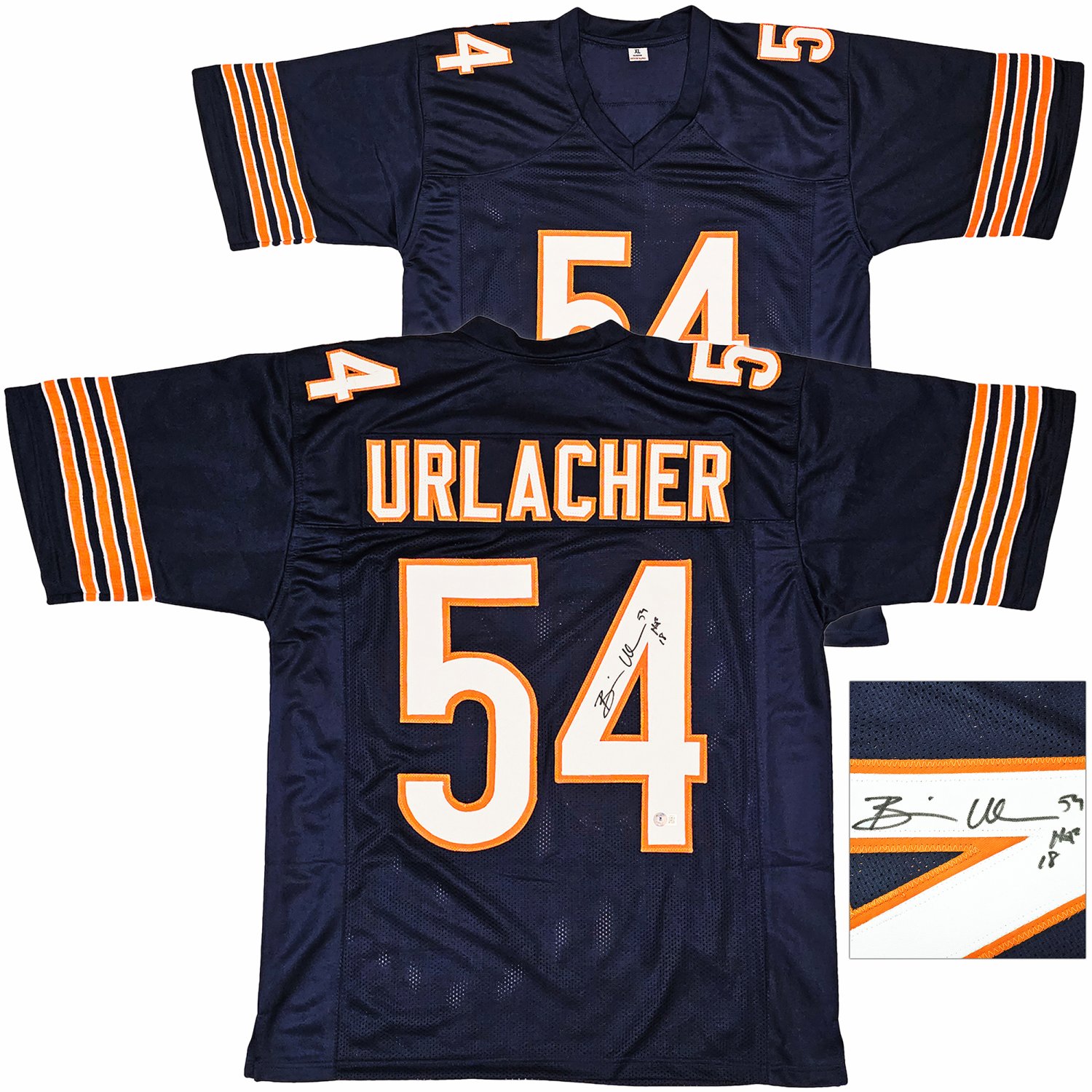 Autographed brian urlacher jersey cheap