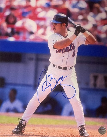 Carlos Baerga Autographed Signed New York Mets 8x10 Photo AWM Hologram