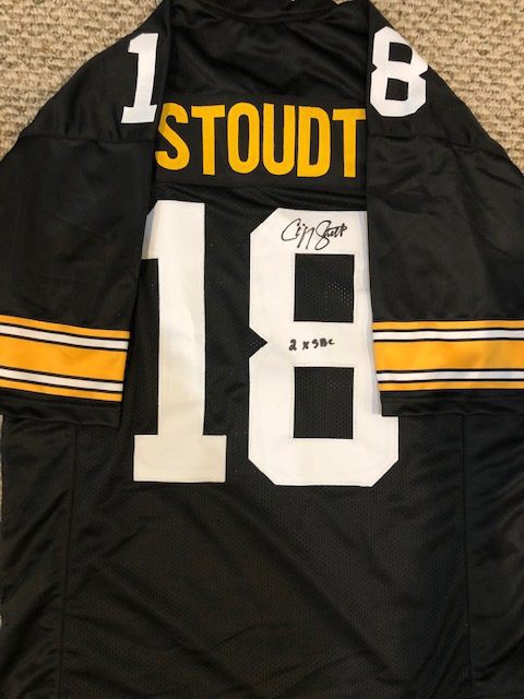 Cliff Stoudt Autographed Signed Pittsburgh Steelers Custom Jersey