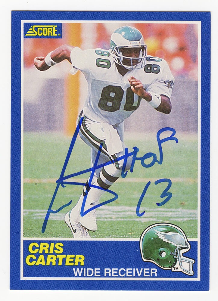 Cris carter deals signed jersey