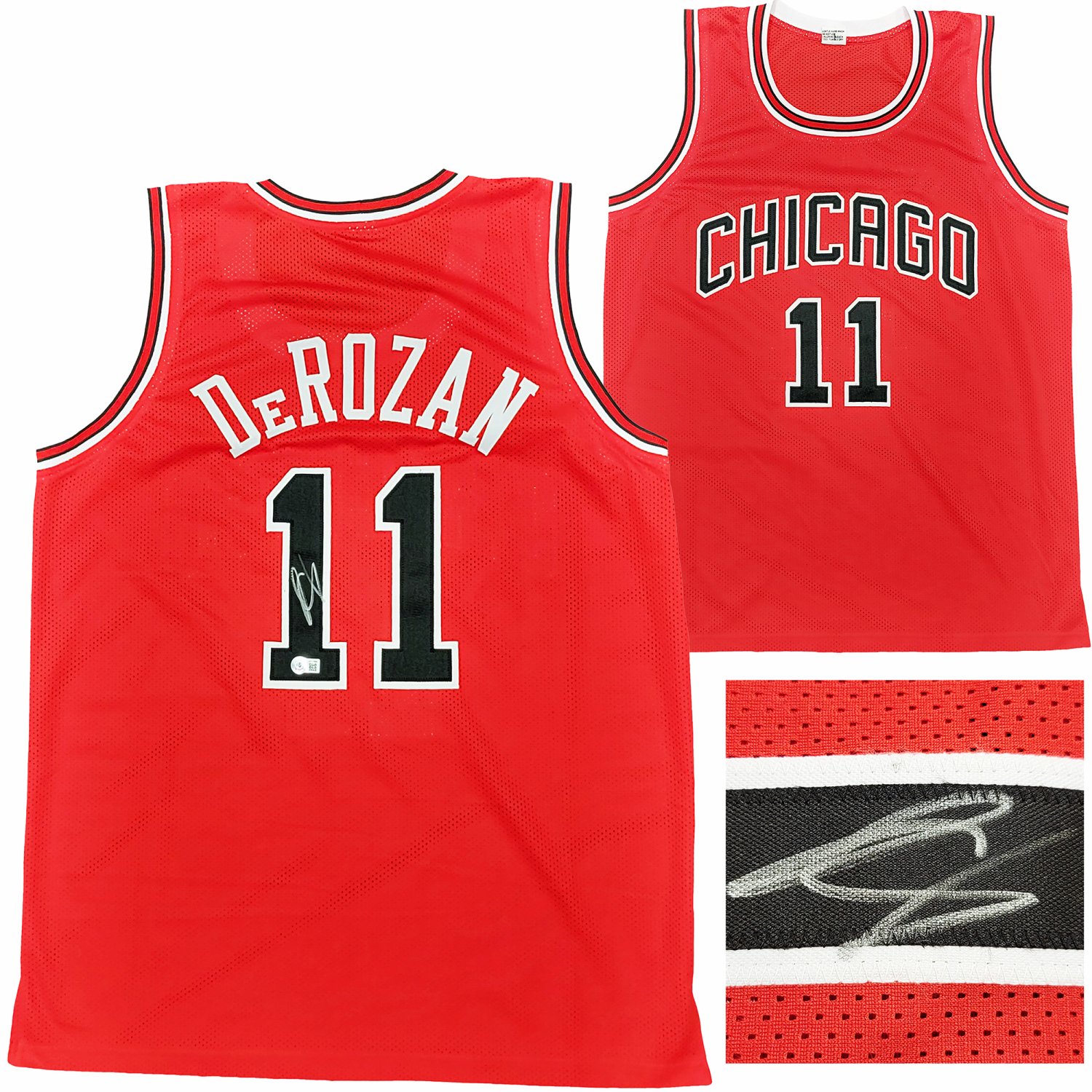 Demar Derozan Autographed Signed Chicago Bulls Red Jersey Beckett