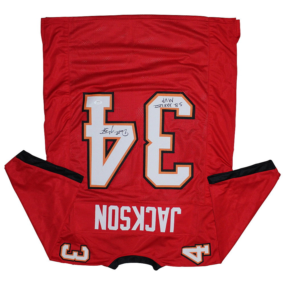 Dexter Jackson Autographed Signed Tampa Bay Buccaneers Red 34