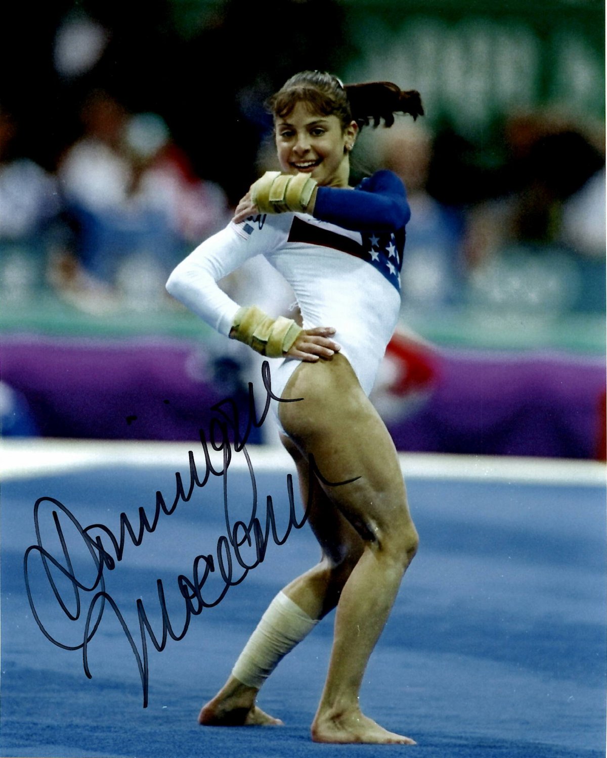 Dominique Moceanu Devil Went Down To Georgia Dominique Moceanu Team USA Gymnastics 8-1 8x10 Autographed Signed Photo