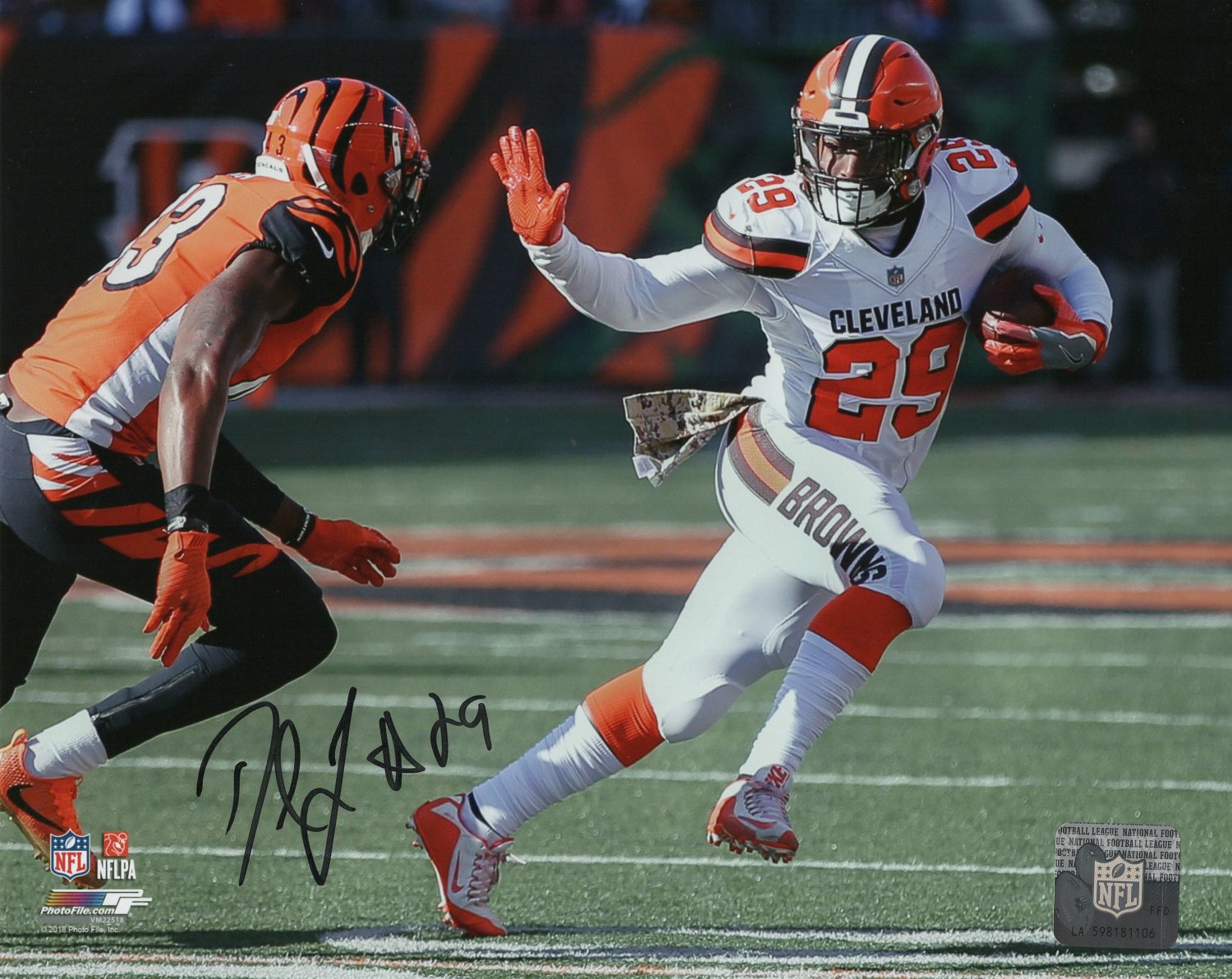 Duke Johnson Cleveland Browns 16 2 16x20 Autographed Signed Photo
