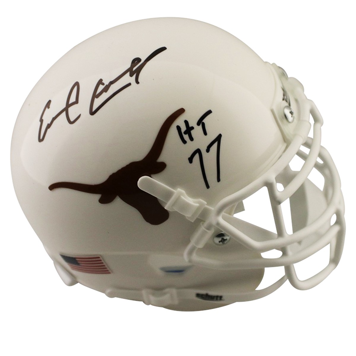 Earl campbell signed mini helmet top