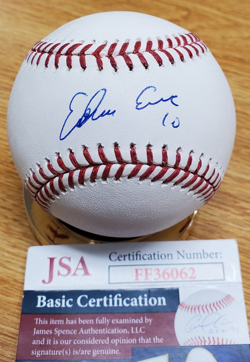 Edwin Encarnacion Autographed Signed Official Rawlings Major