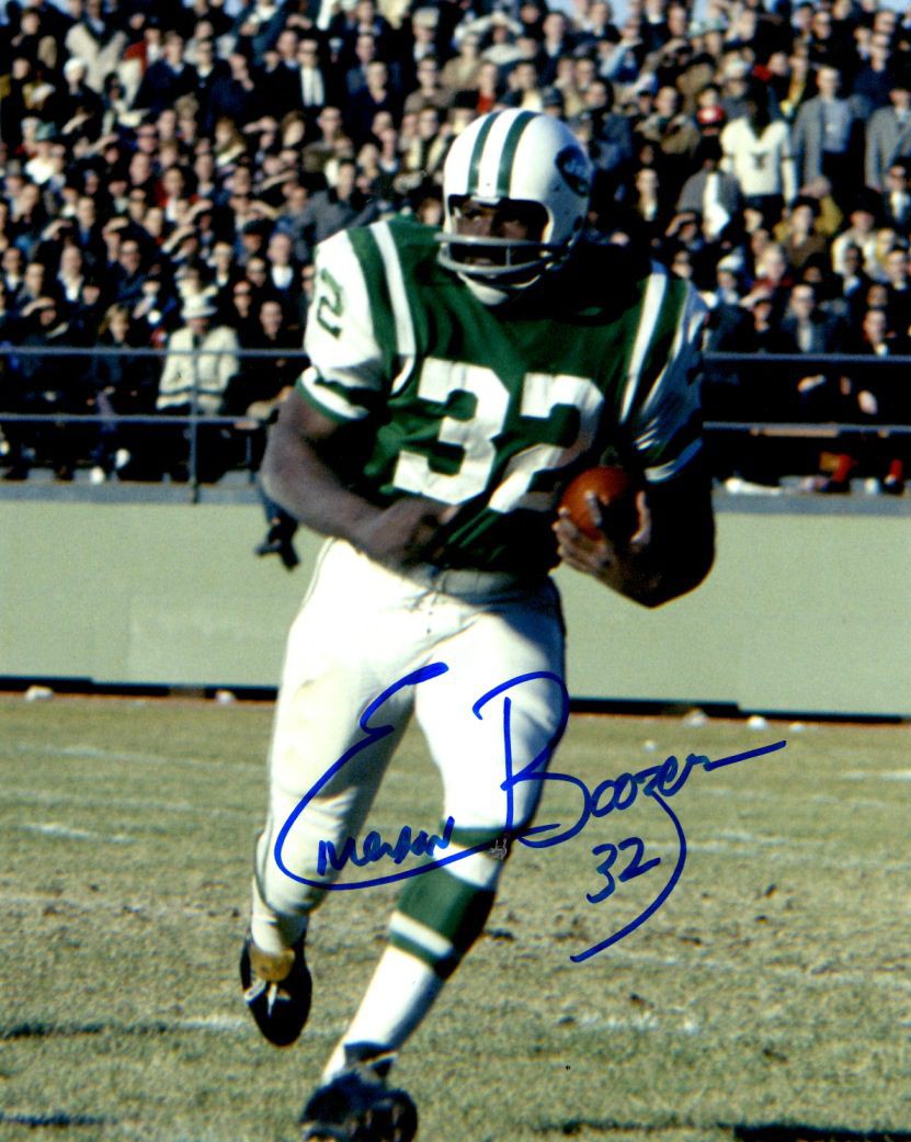 Emerson Boozer Autographed Signed 8X10 New York Jets Photo