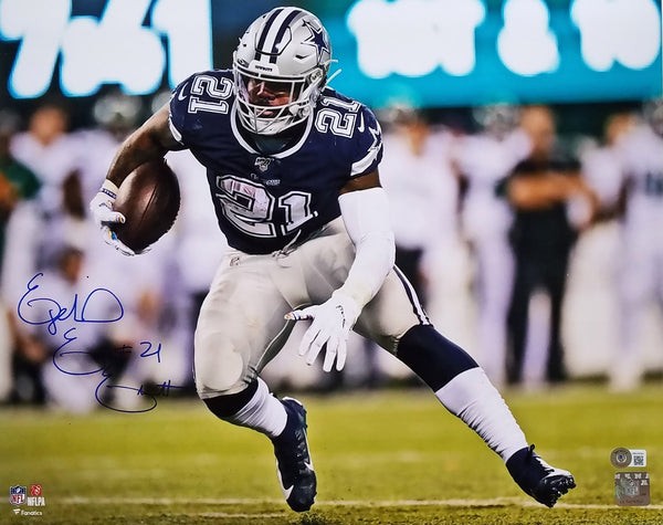 Ezekiel elliott new arrivals autographed cowboys jersey