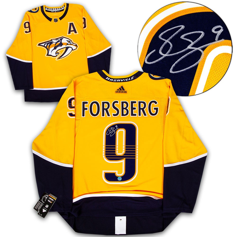 Filip Forsberg Nashville Predators Autographed Signed Adidas Jersey