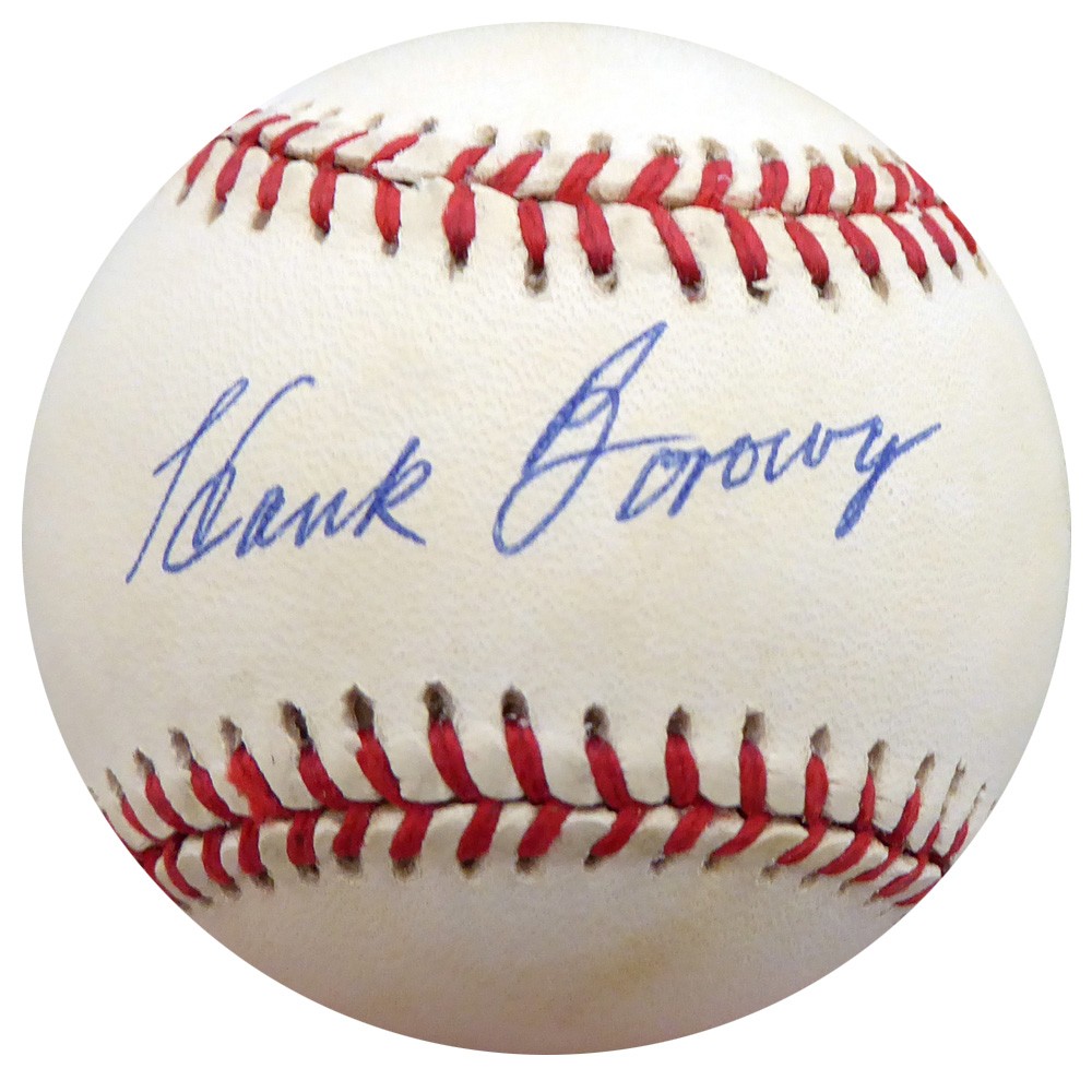 Hank Borowy Autographed Signed Official Al Baseball New York Yankees