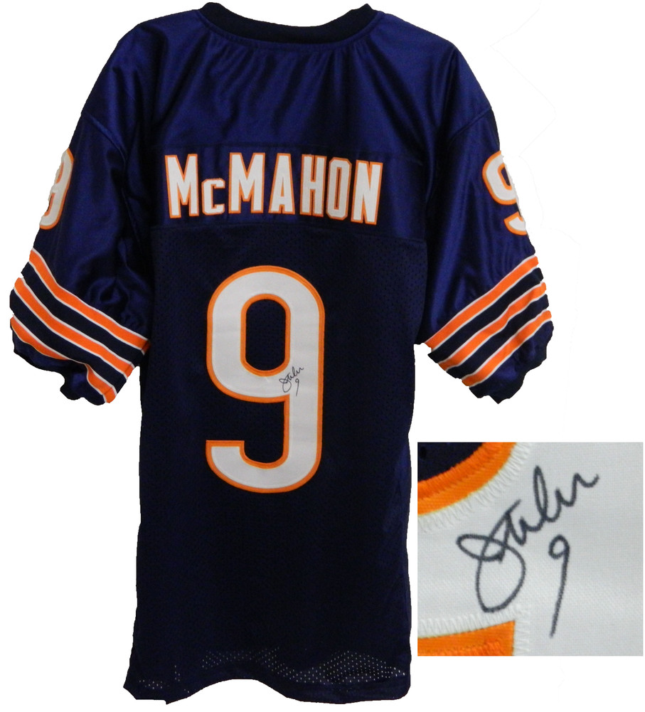 Jim McMahon Autographed Signed Navy Custom Throwback Jersey