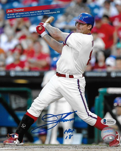 Jim thome autographed jersey top