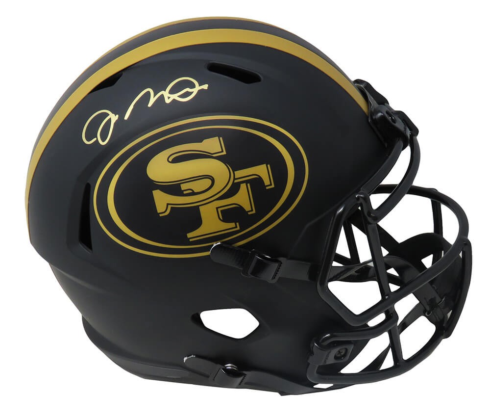 Joe montana shop autographed helmet