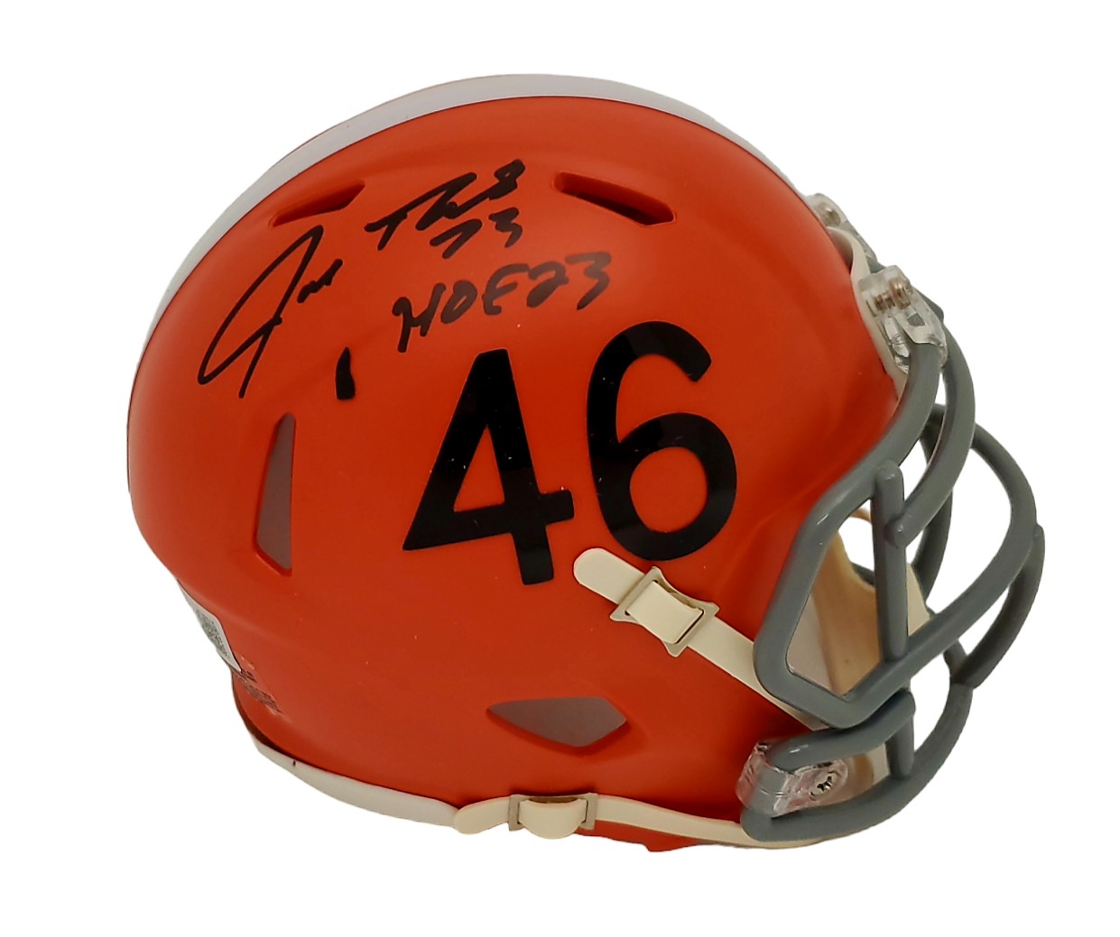 Joe thomas deals signed helmet