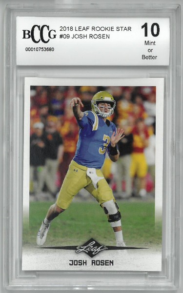 Josh Rosen UCLA Bruins 2018 Leaf Rookie Star Football Card 09